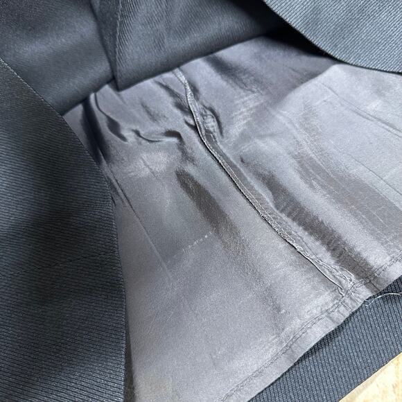 Giorgio Armani Vintage Collaudo Wool Blend Wrap Around Skirt Black Size 10 EUC - Picture 10 of 10